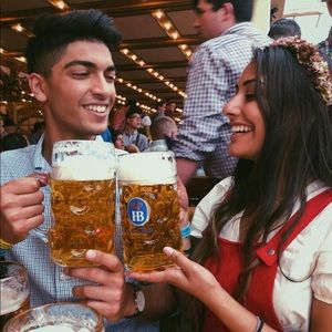 Forever21 Red Overall Dress